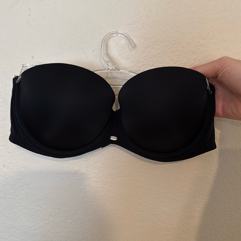 Calvin Klein Strapless Black Push Up Bra Size 34C